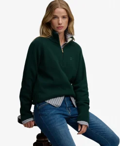 Classic Cotton Knit Half Zip Jumper