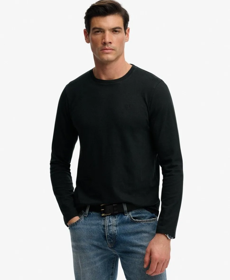 Classic Cotton Linen Long Sleeve Top