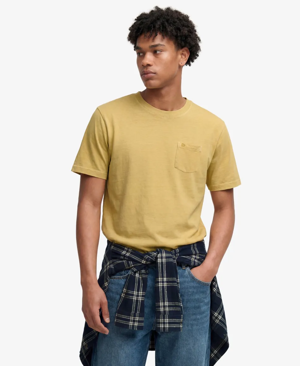 Classic Cotton Linen Pocket T-Shirt