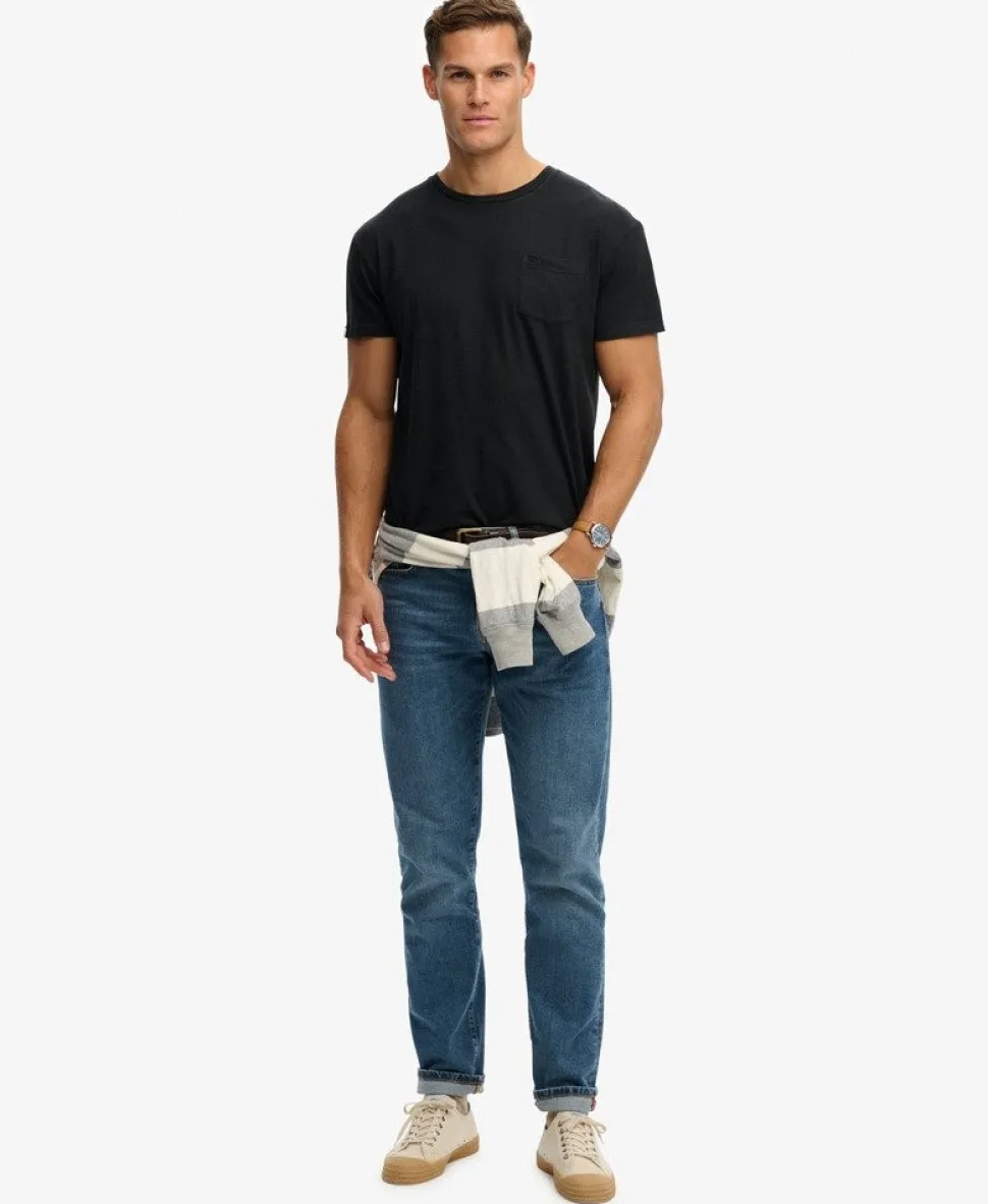 Classic Cotton Linen Pocket T-Shirt