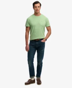 Classic Cotton Linen Pocket T-Shirt