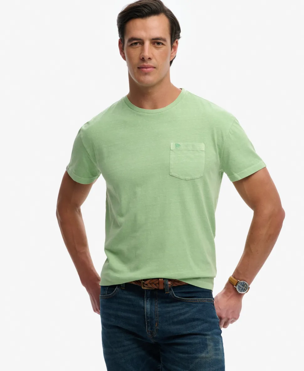 Classic Cotton Linen Pocket T-Shirt