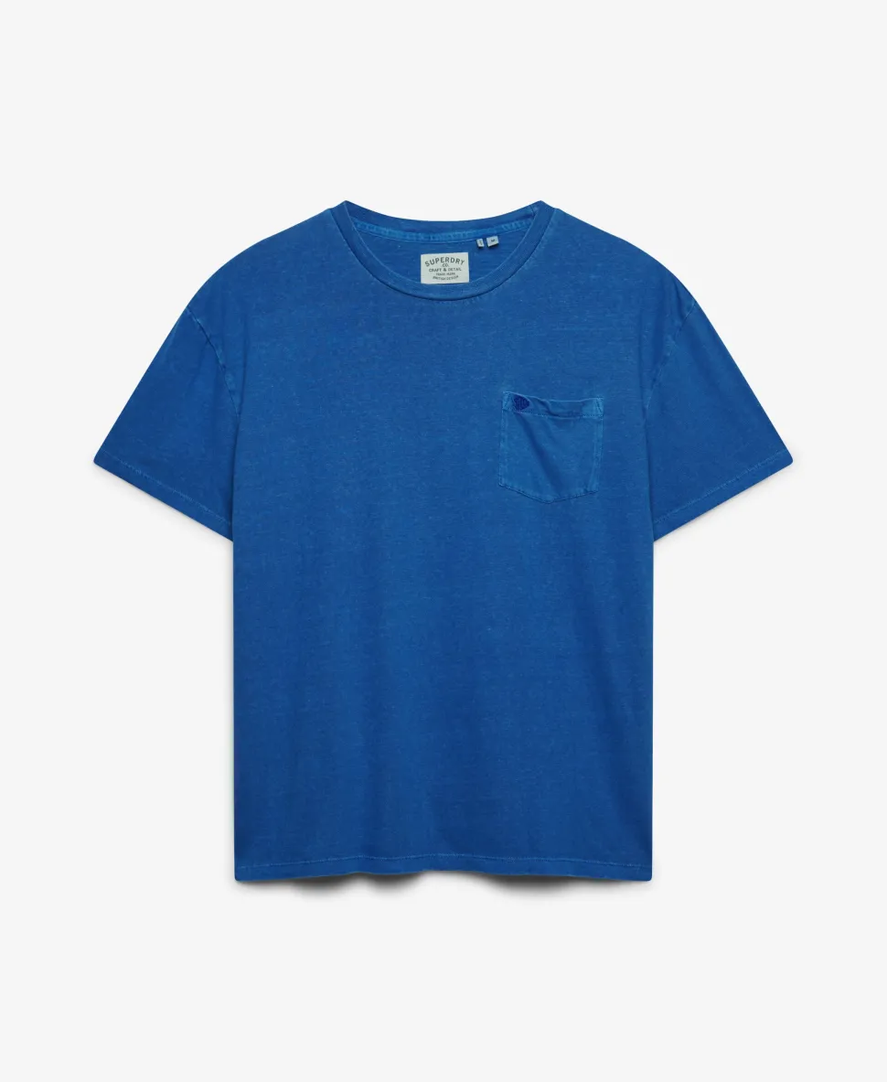 Classic Cotton Linen Pocket T-Shirt