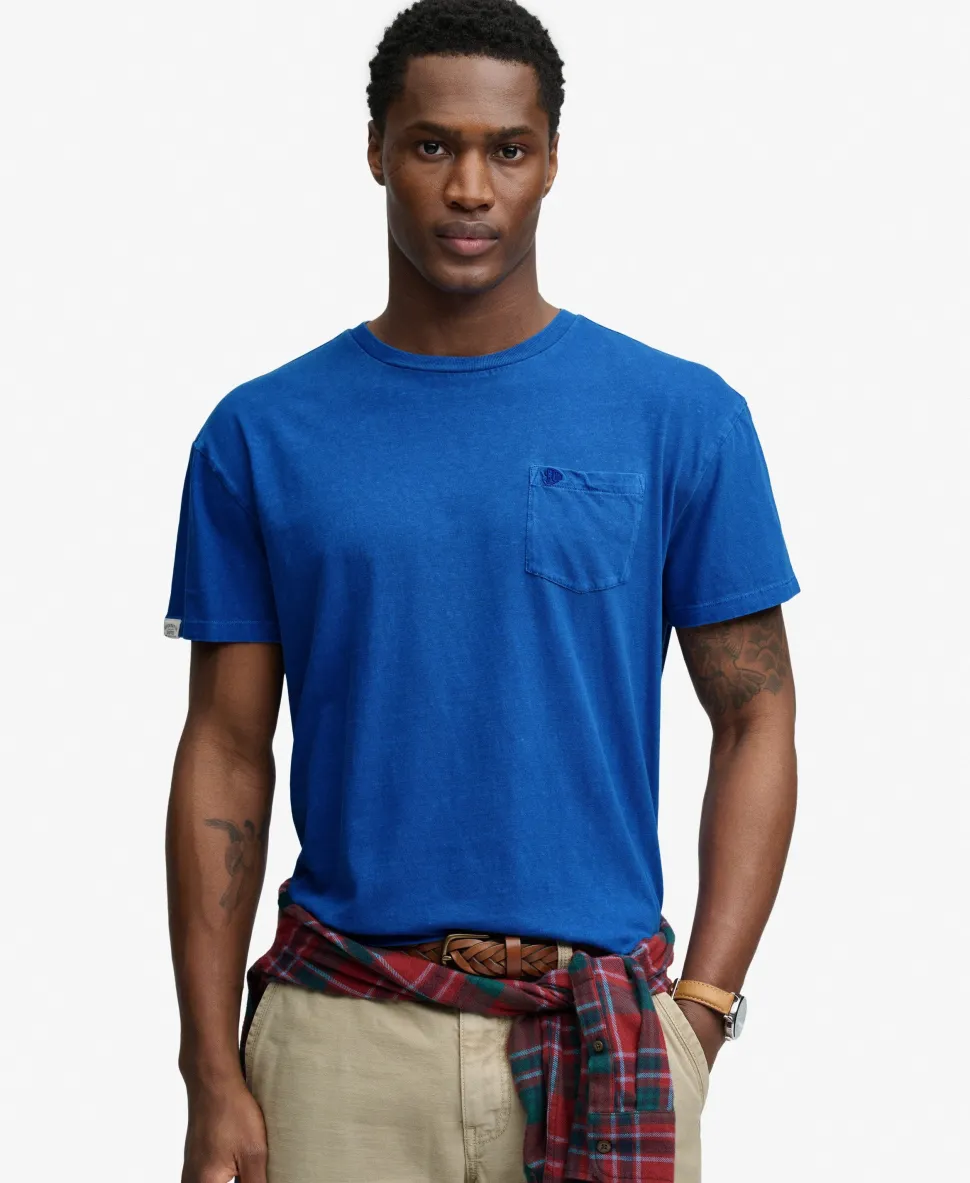 Classic Cotton Linen Pocket T-Shirt