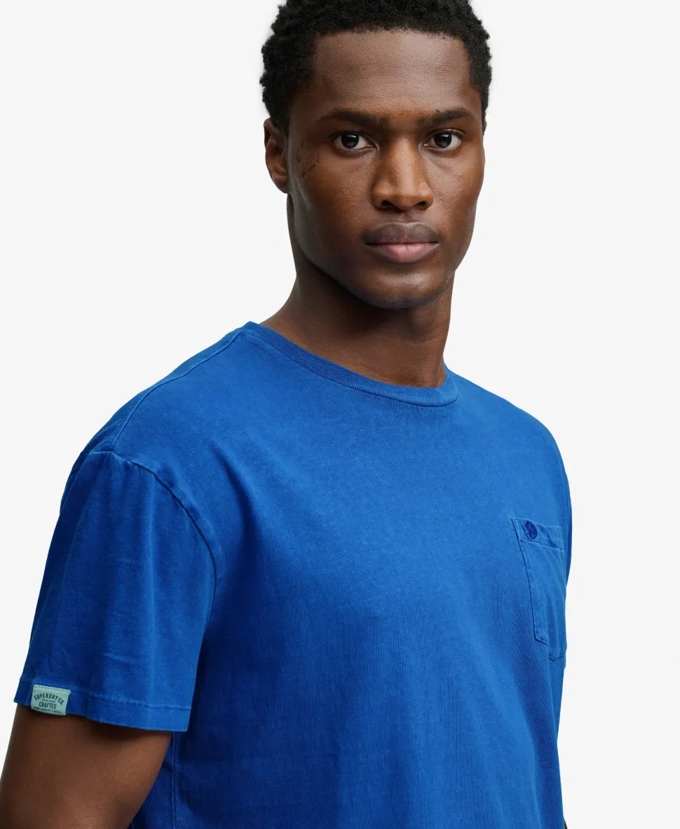 Classic Cotton Linen Pocket T-Shirt