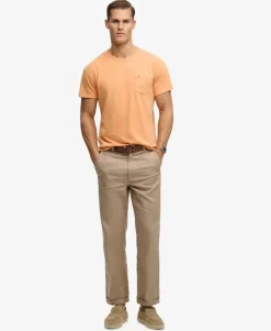 Classic Cotton Linen Pocket T-Shirt