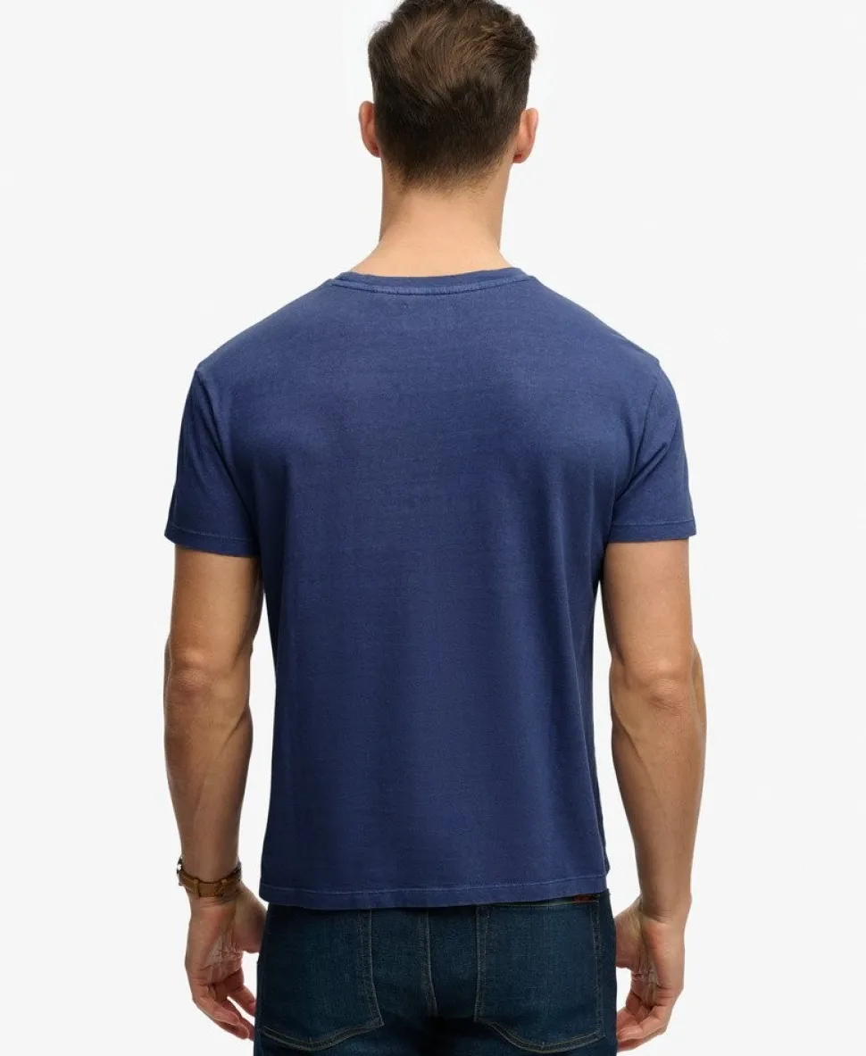 Classic Cotton Linen Pocket T-Shirt