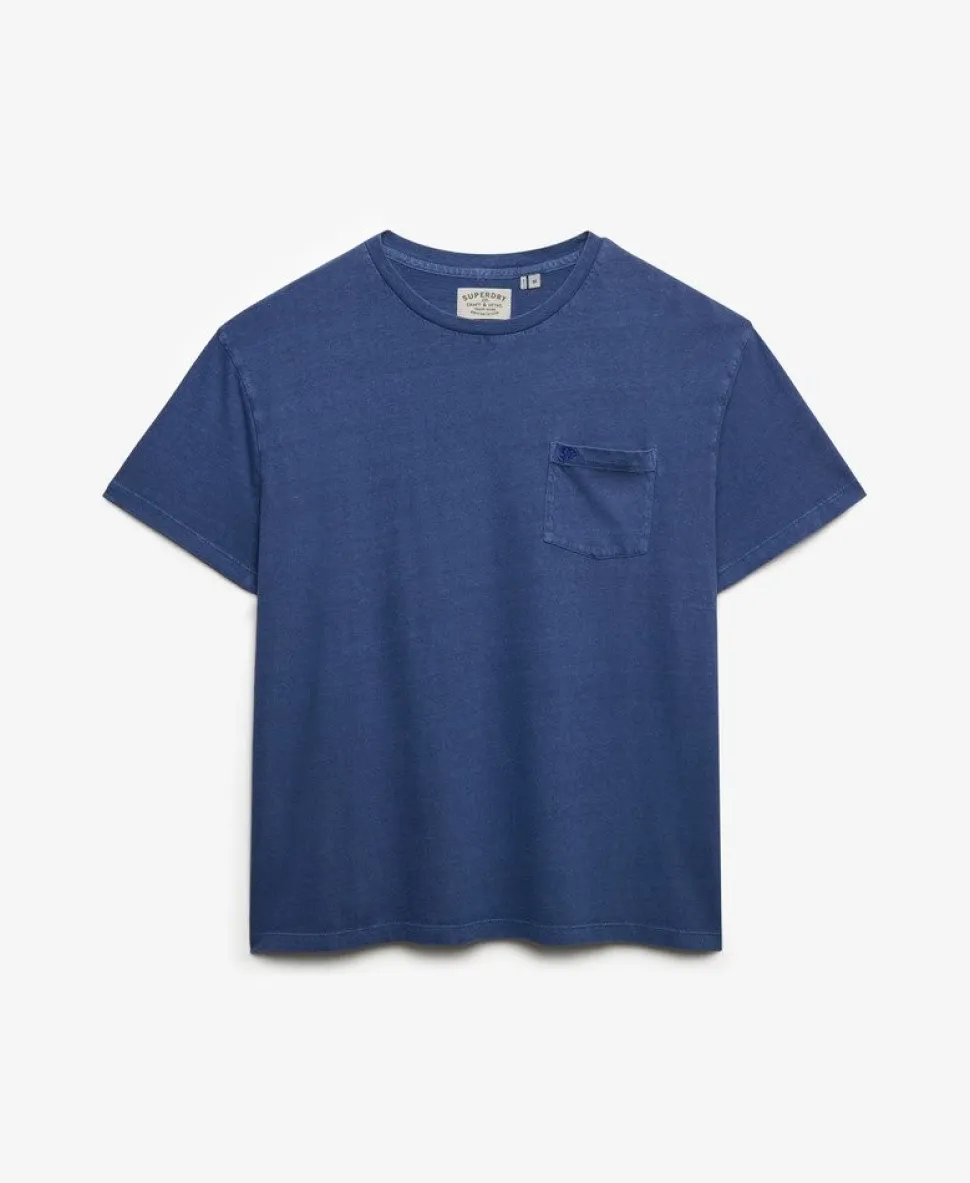 Classic Cotton Linen Pocket T-Shirt