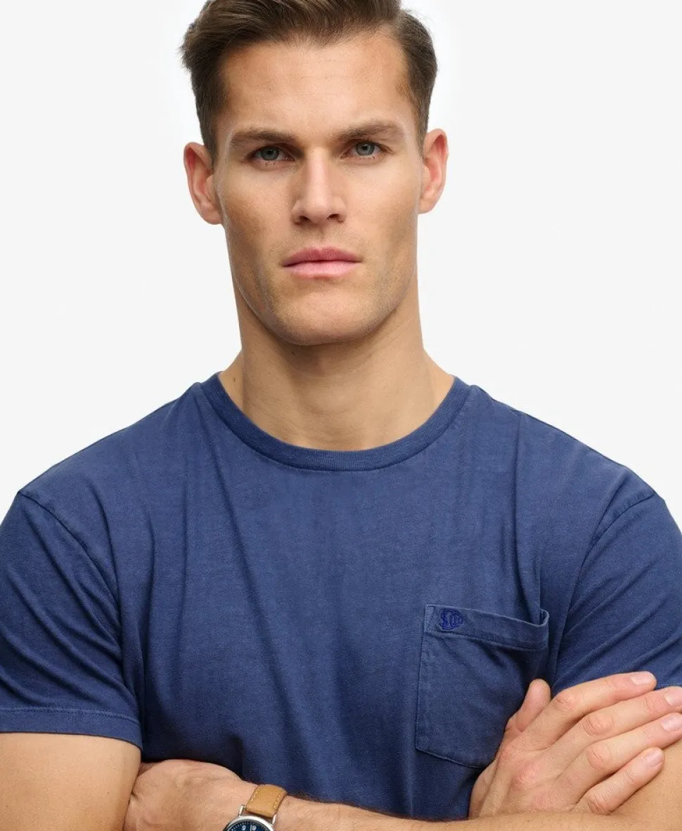 Classic Cotton Linen Pocket T-Shirt