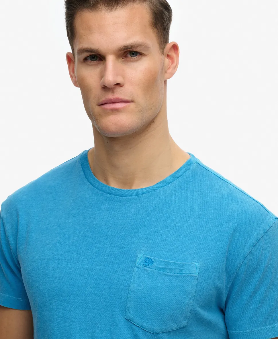 Classic Cotton Linen Pocket T-Shirt