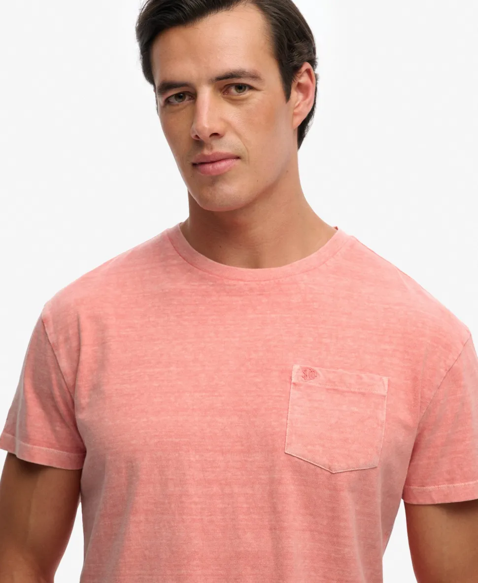 Classic Cotton Linen Pocket T-Shirt