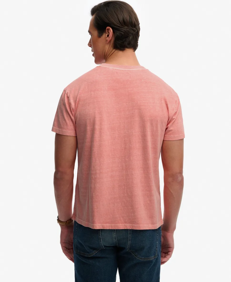 Classic Cotton Linen Pocket T-Shirt