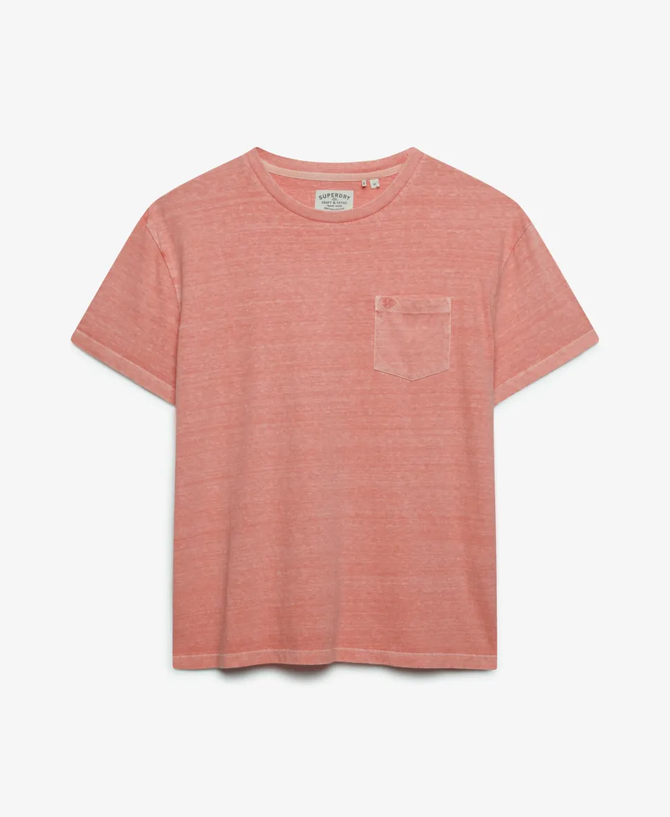 Classic Cotton Linen Pocket T-Shirt
