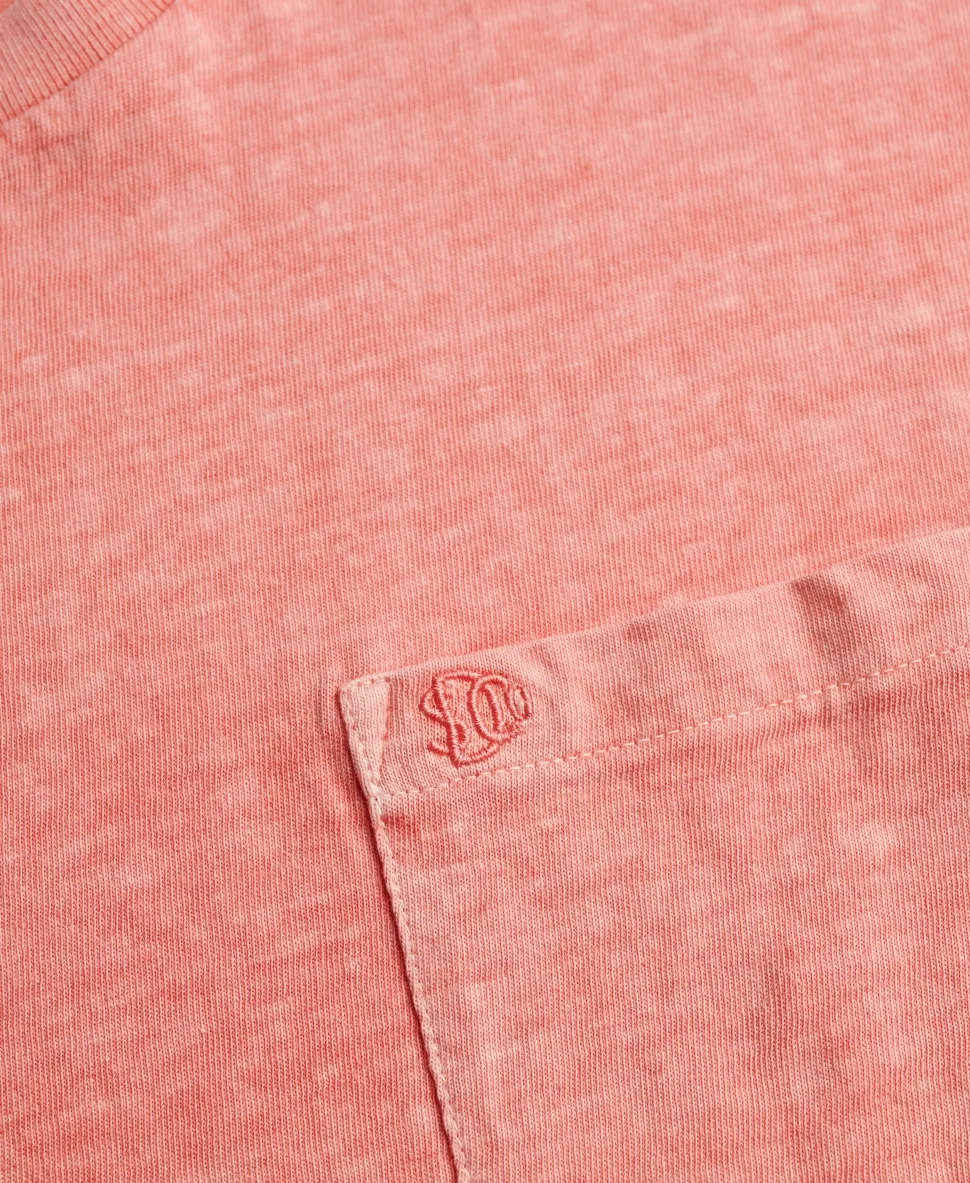 Classic Cotton Linen Pocket T-Shirt