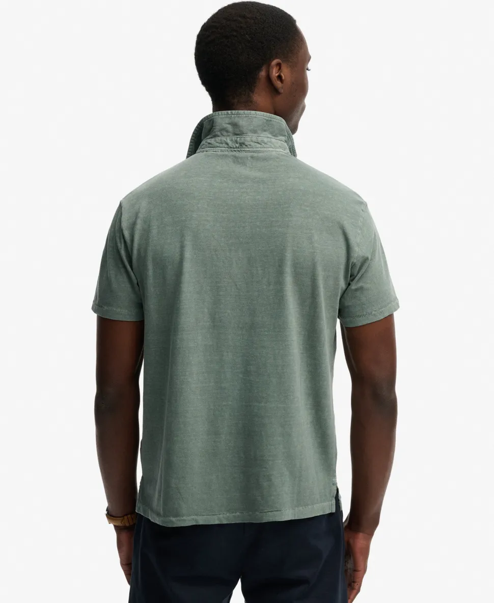 Classic Cotton Linen Polo Shirt