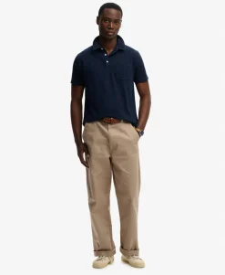 Classic Cotton Linen Polo Shirt