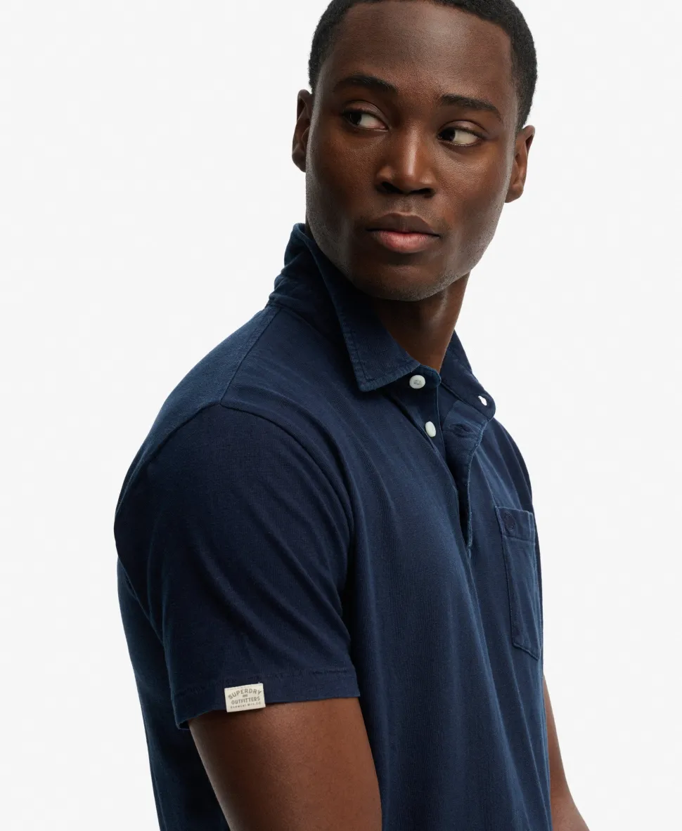 Classic Cotton Linen Polo Shirt