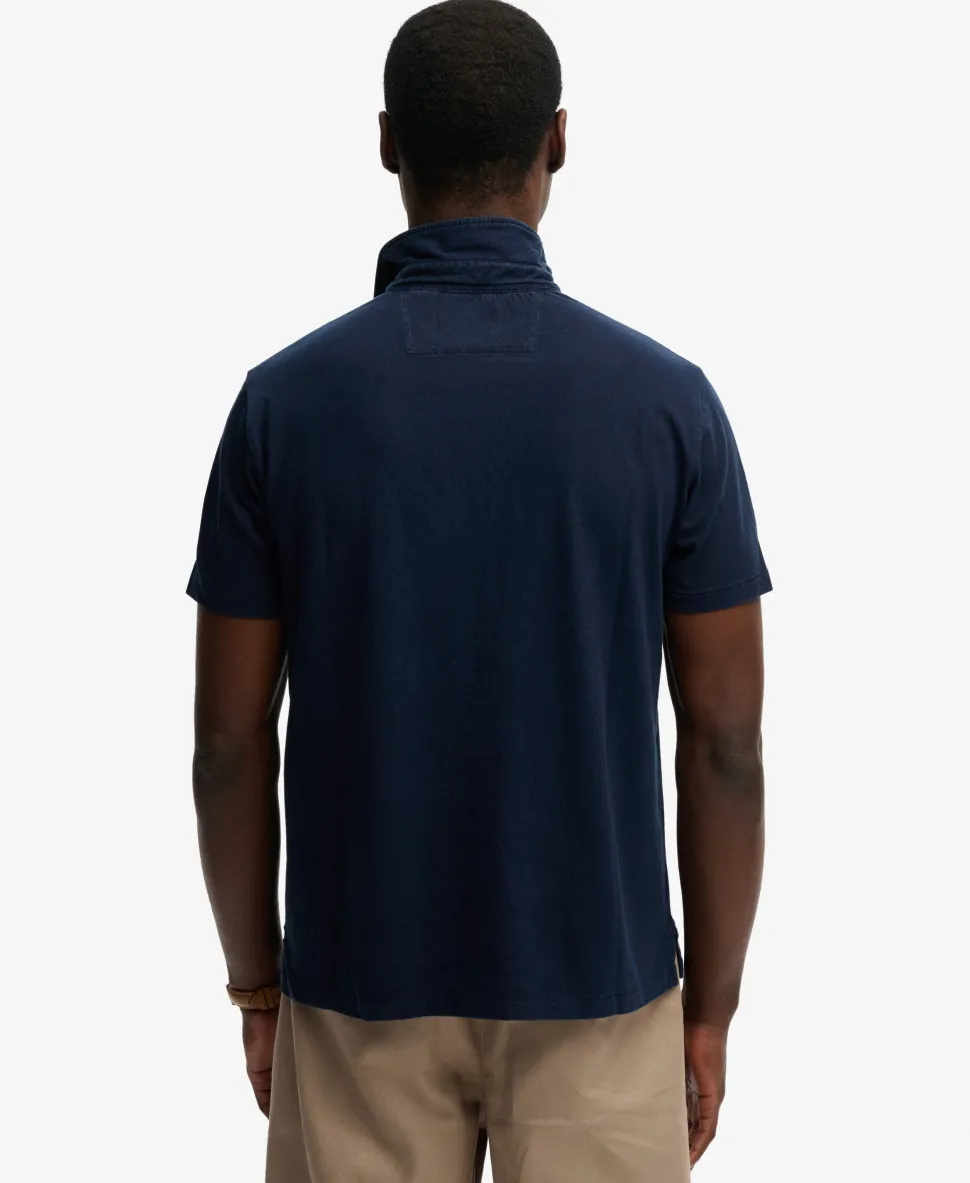 Classic Cotton Linen Polo Shirt