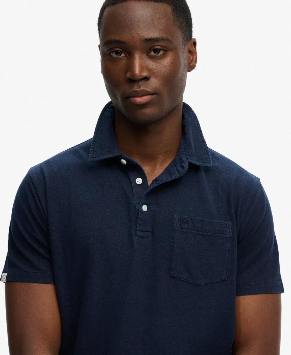 Classic Cotton Linen Polo Shirt