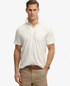 Classic Cotton Linen Polo Shirt