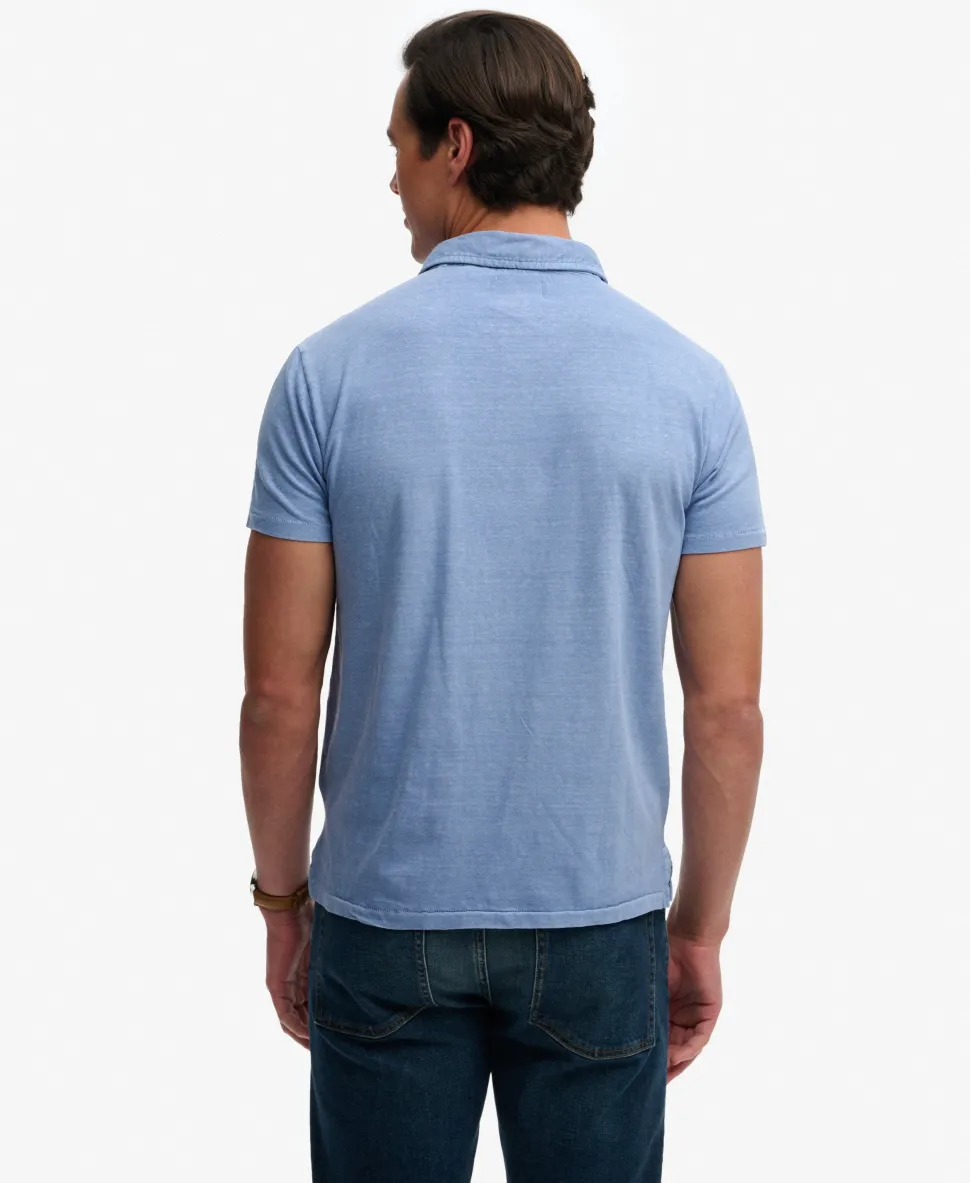Classic Cotton Linen Polo Shirt