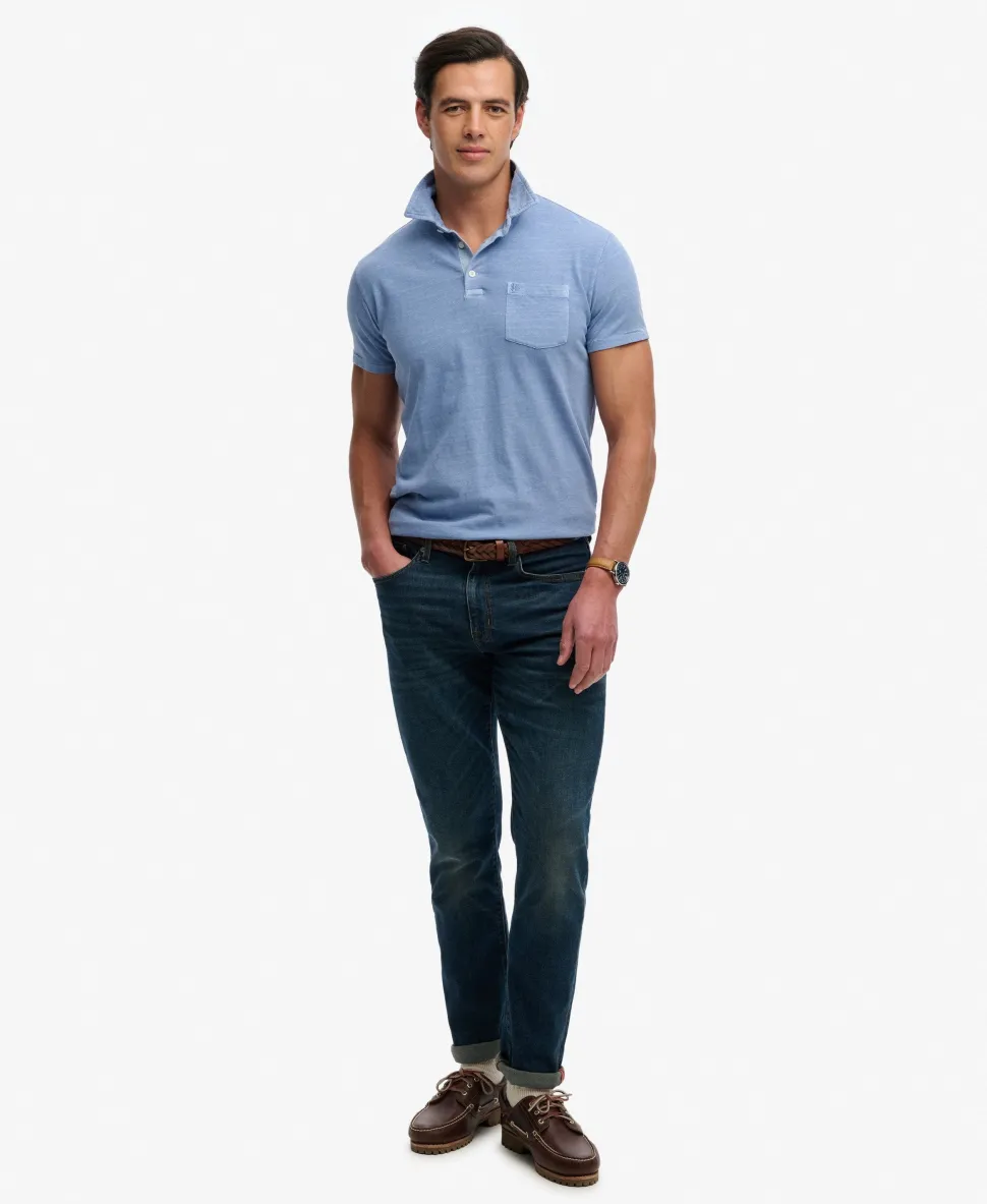 Classic Cotton Linen Polo Shirt