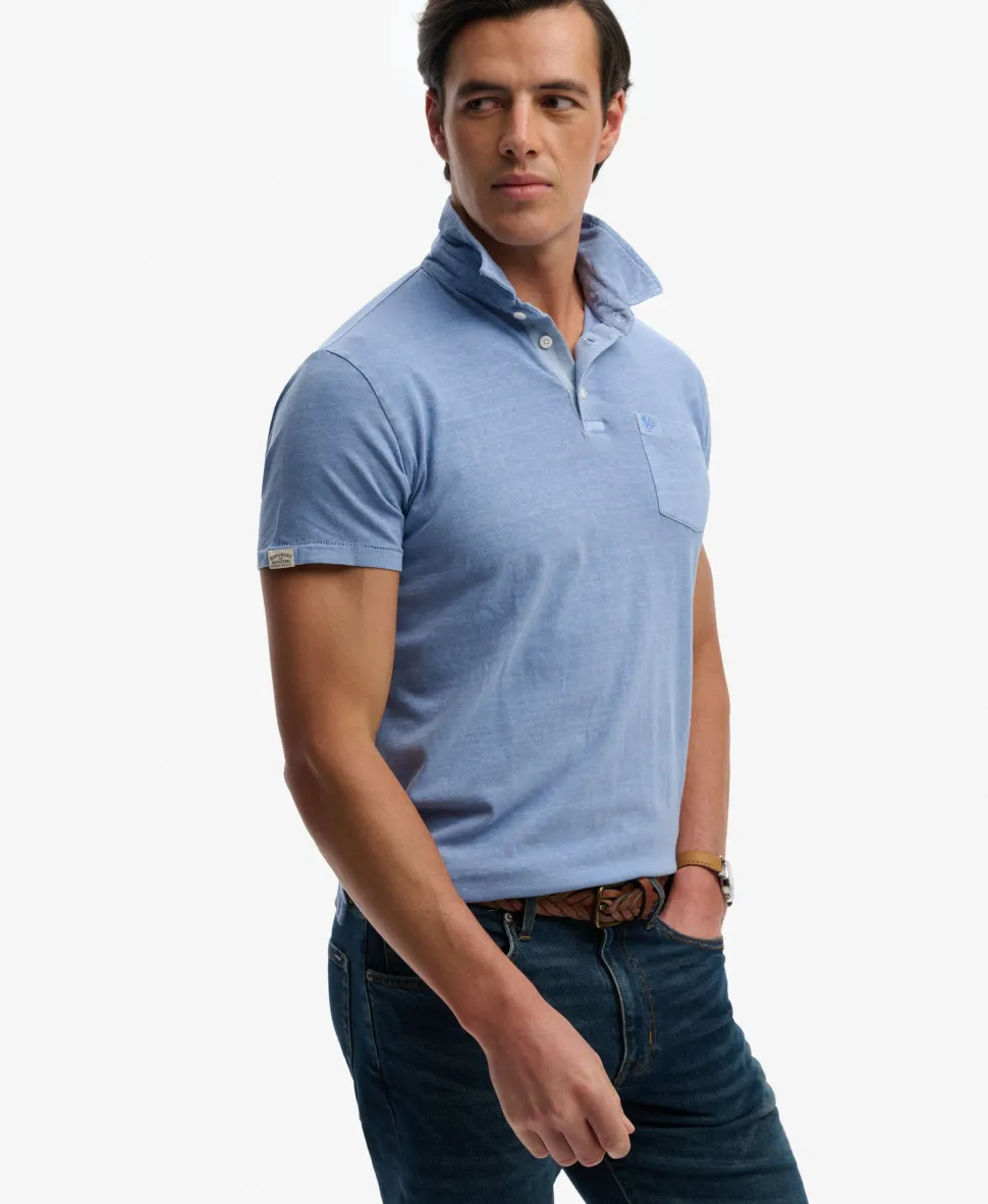 Classic Cotton Linen Polo Shirt