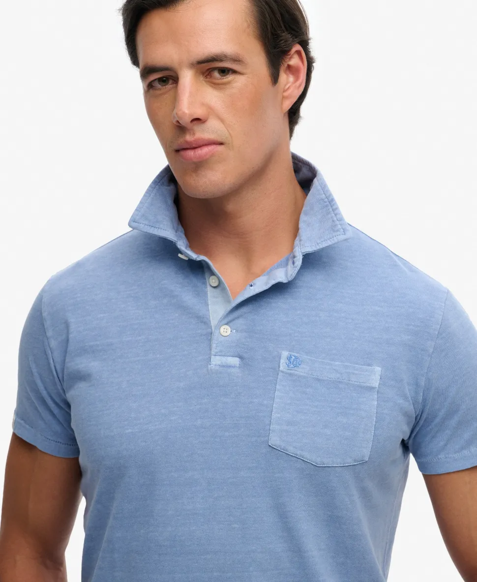 Classic Cotton Linen Polo Shirt