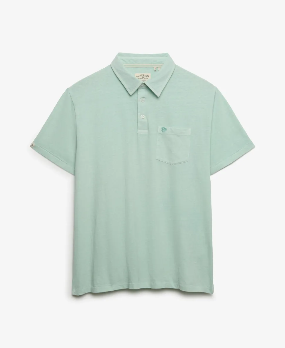 Classic Cotton Linen Polo Shirt