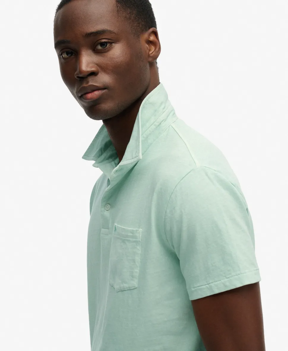 Classic Cotton Linen Polo Shirt
