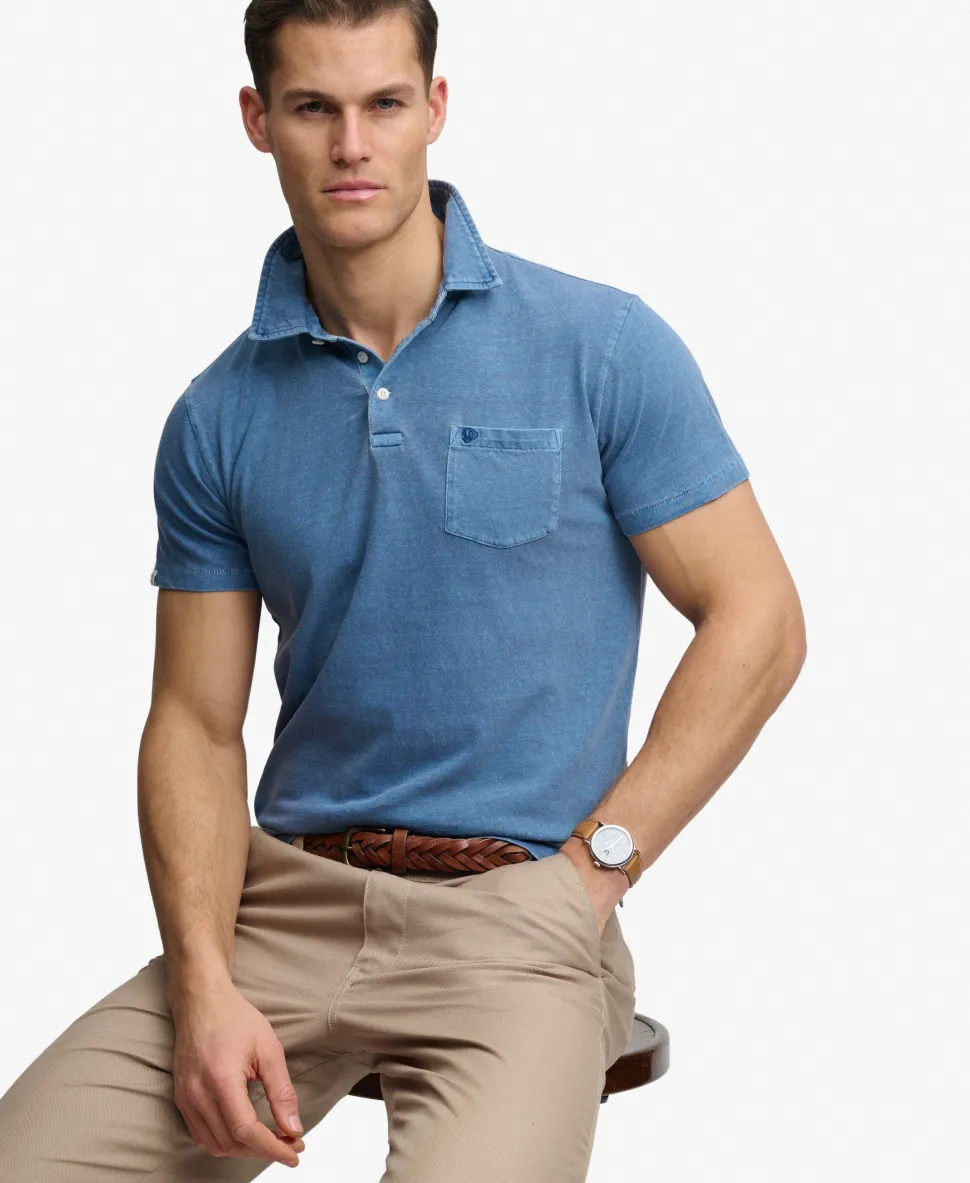 Classic Cotton Linen Polo Shirt