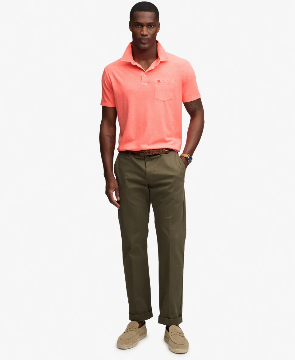Classic Cotton Linen Polo Shirt