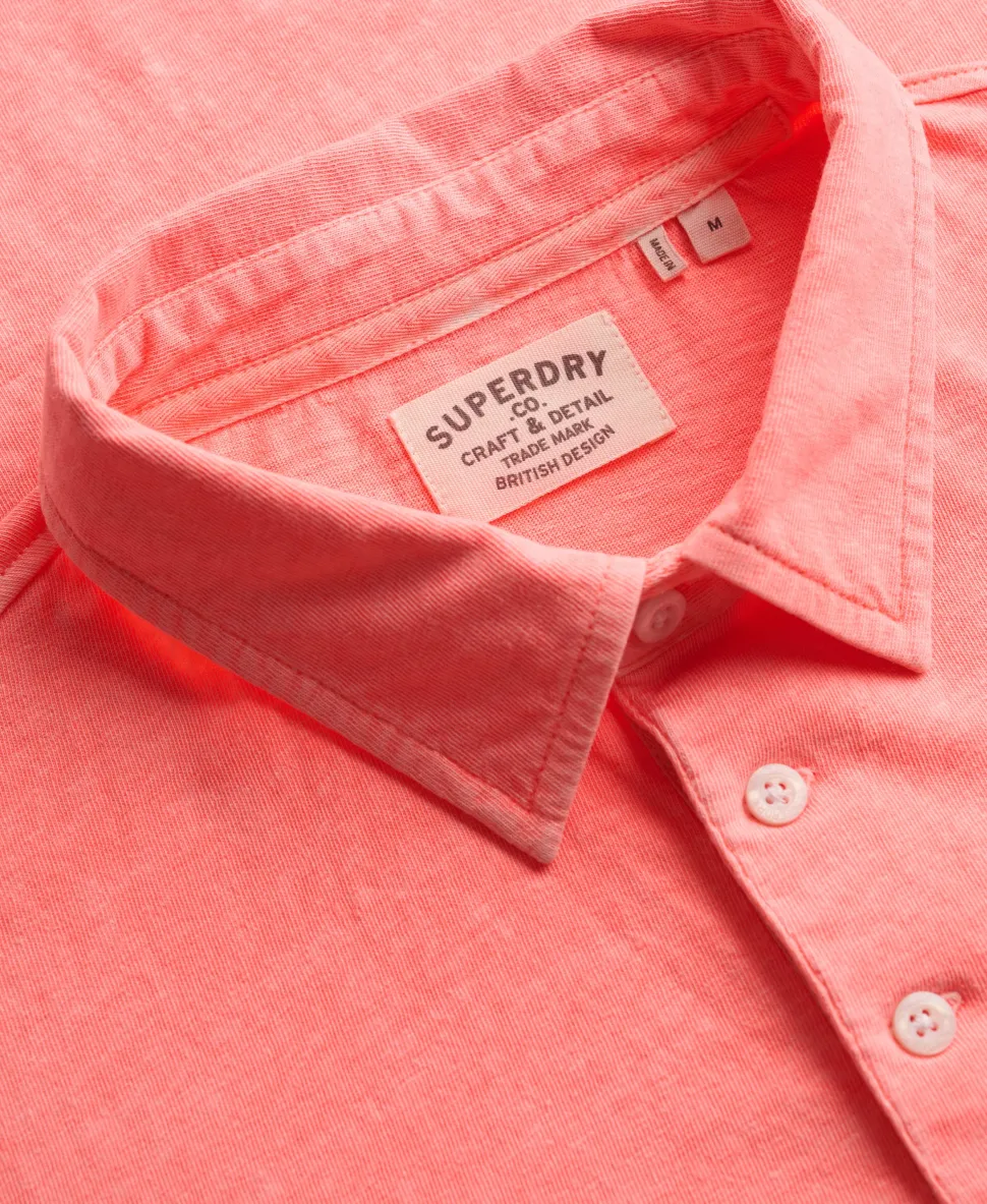 Classic Cotton Linen Polo Shirt