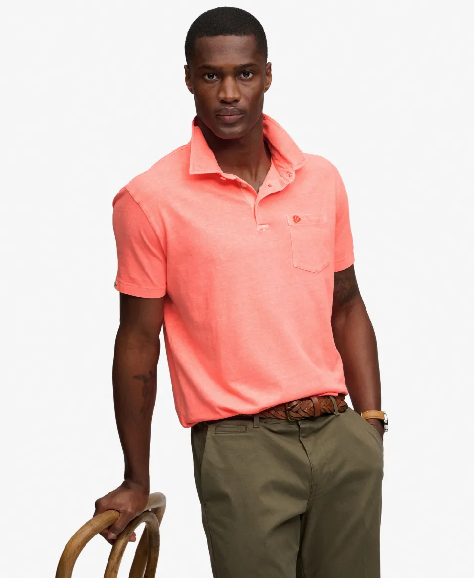 Classic Cotton Linen Polo Shirt
