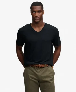 Classic Cotton Linen V-Neckline T-Shirt