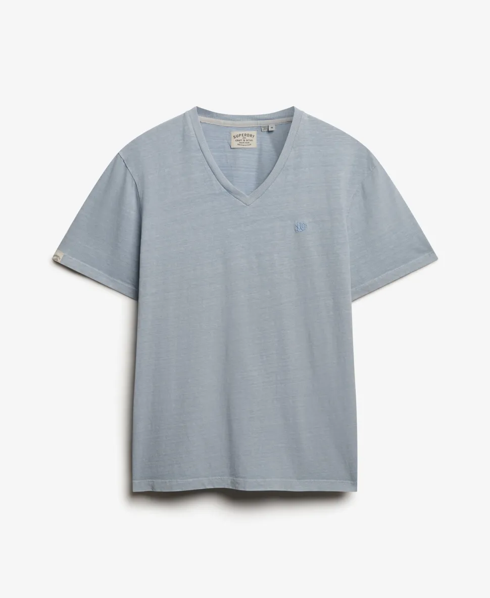Classic Cotton Linen V-Neckline T-Shirt