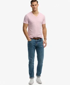 Classic Cotton Linen V-Neckline T-Shirt
