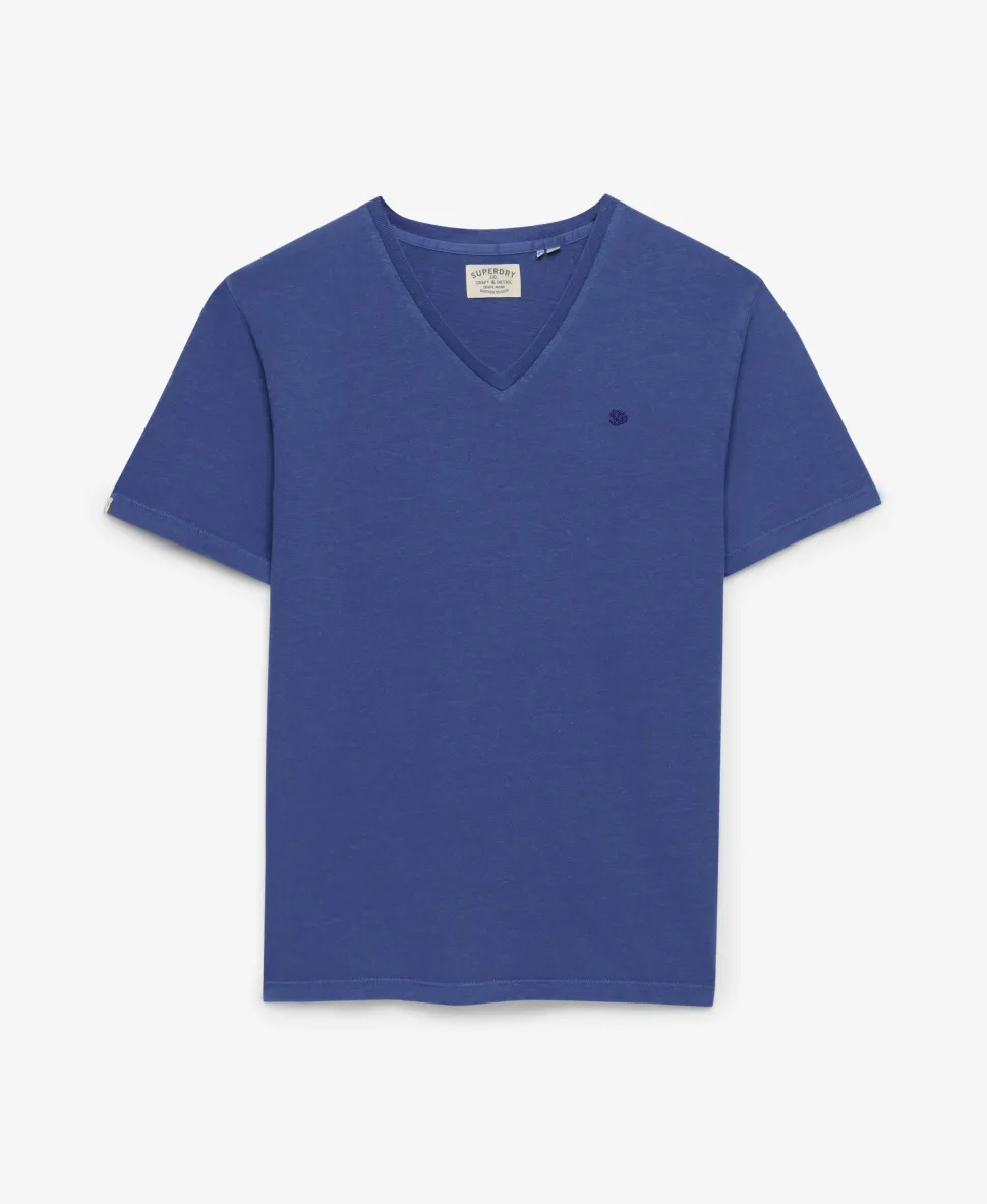 Classic Cotton Linen V-Neckline T-Shirt