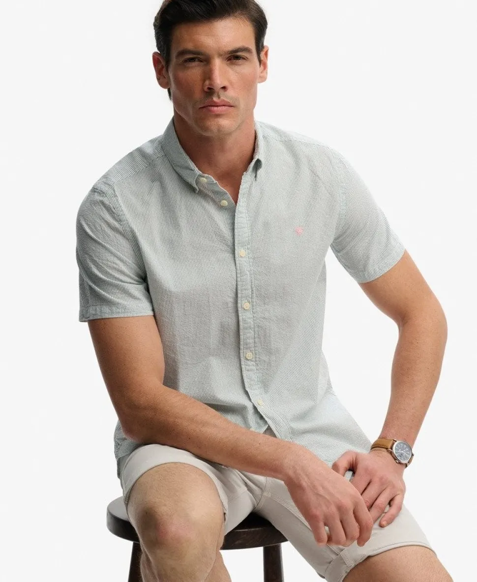 Classic Seersucker Short Sleeve Shirt