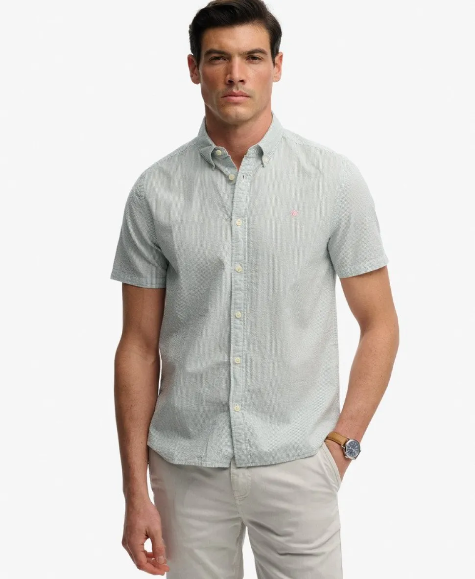 Classic Seersucker Short Sleeve Shirt