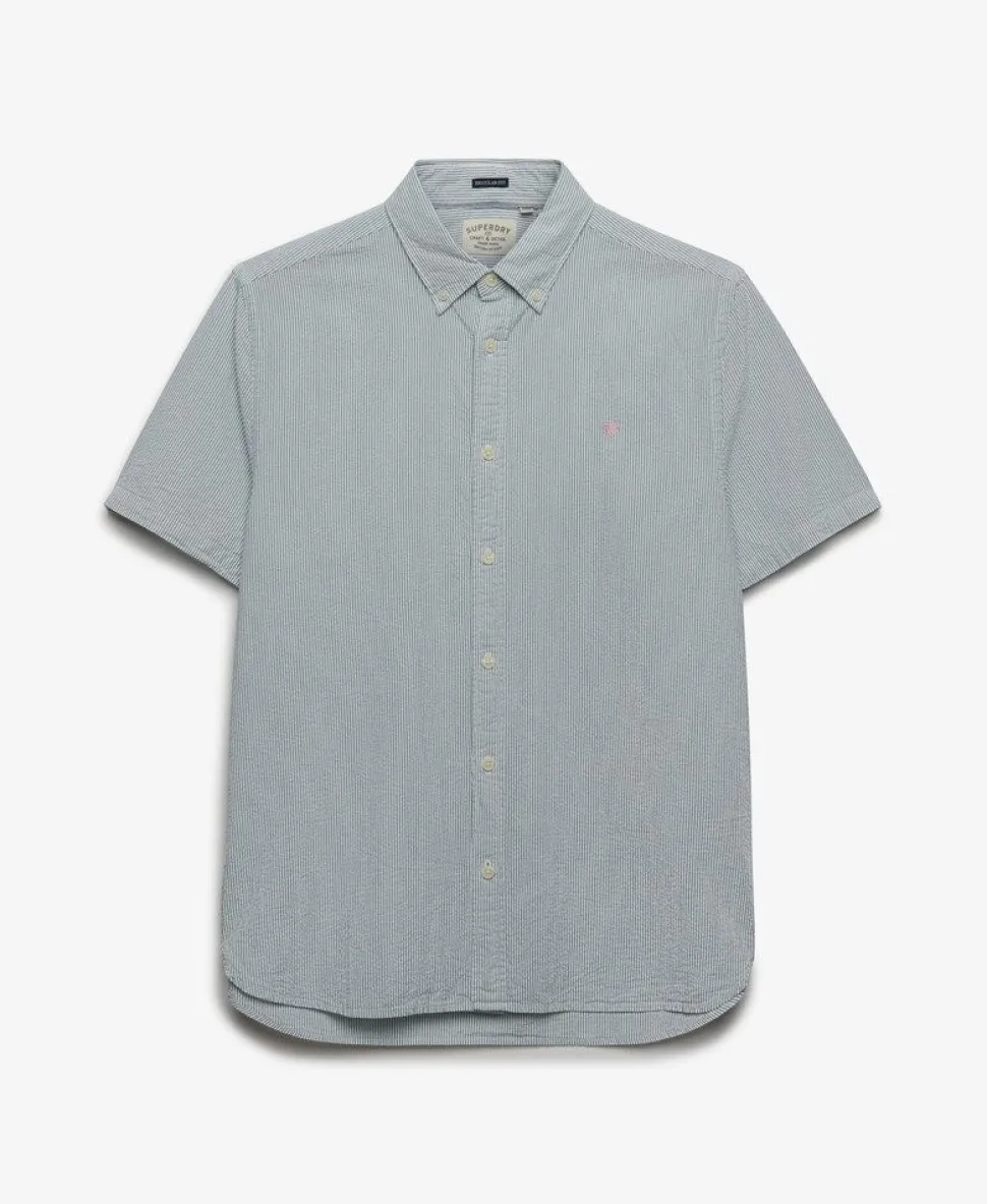 Classic Seersucker Short Sleeve Shirt