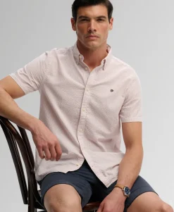Classic Seersucker Short Sleeve Shirt