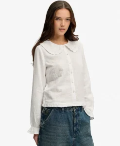 Collared Long Sleeve Top