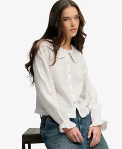 Collared Long Sleeve Top