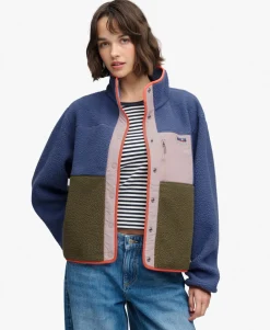 Colour Block Fleece Jacket