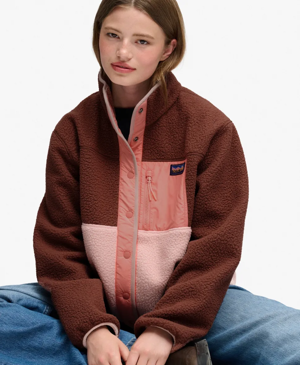 Colour Block Fleece Jacket