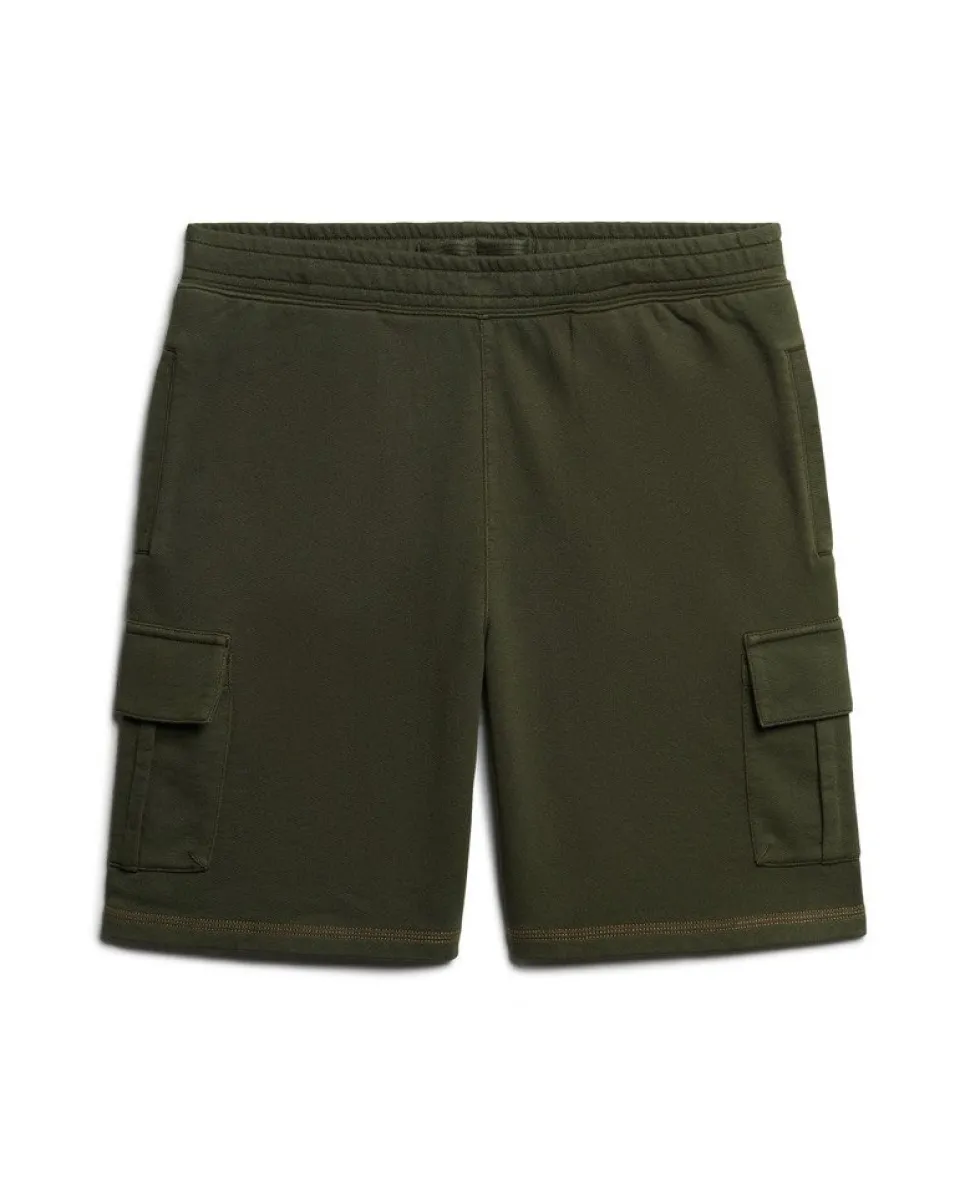 Contrast Stitch Cargo Shorts