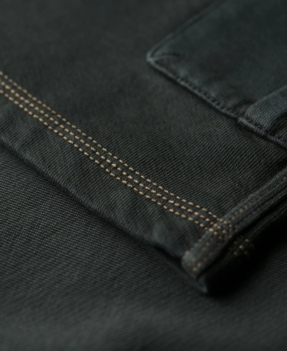 Contrast Stitch Cargo Shorts