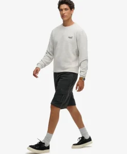 Contrast Stitch Cargo Shorts