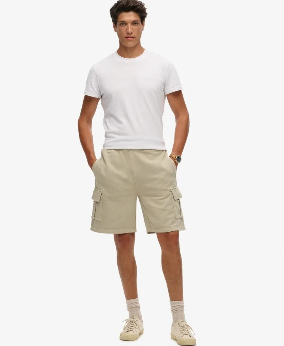 Contrast Stitch Cargo Shorts